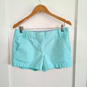 J. Crew Mint Green Chino Shorts - Size 4